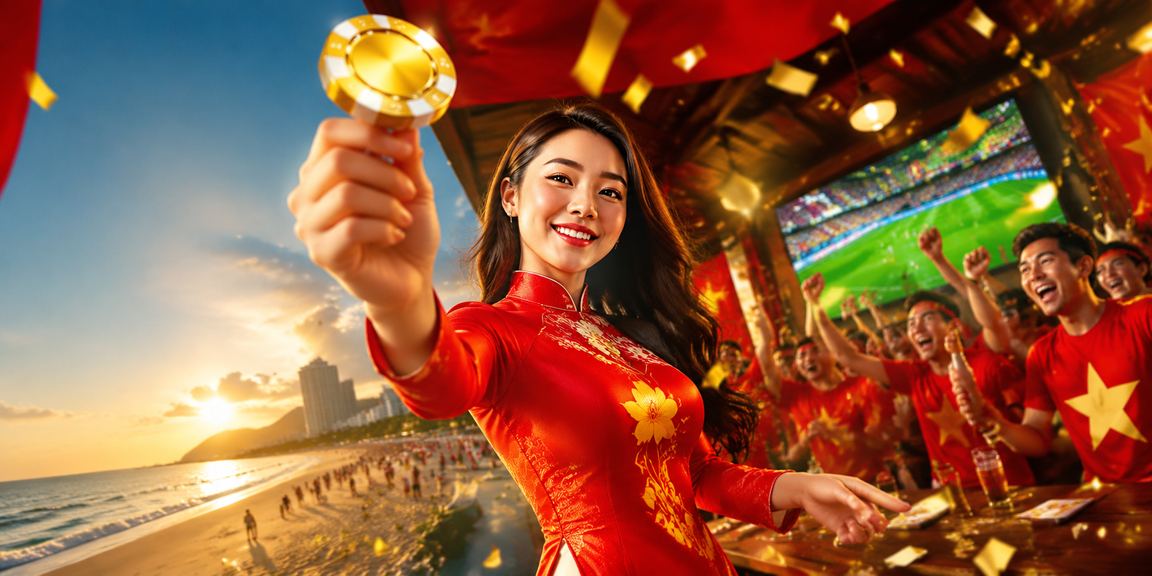Người dùng xem kèo cá cược thể thao tại Vũng Tàu với trang phục truyền thống